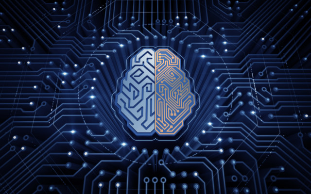 Digitales Gehirn als Symbol für Künstliche Intelligenz