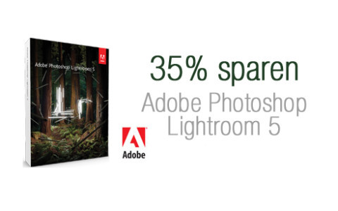 Erst kürzlich erschien die Bildbearbeitung Adobe Photoshop Lightroom in einer neuen Version. Der Online-Händler Amazon.de verkauft die neue 5er-Version derzeit 35 Prozent günstiger.