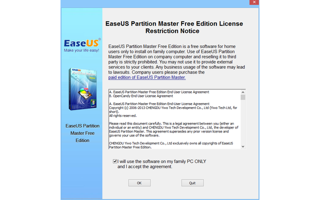 Die Easeus Partition Master Free Edition ist für private Anwender kostenlos. Gewerblich Nutzer erhalten die Pro Edition des Partitionsmanagers für 40 US-Dollar auf der Website des Herstellers.