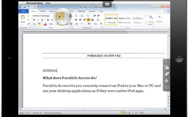 Parallels Access: Windows-PC auf dem iPad nutzen