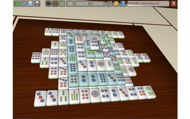 OGS Mahjong ist eine gelungene Umsetzung des beliebten Patience-Spiels Mahjong Solitaire. Auf dem Spielfeld werden in einer 3D-Ansicht 144 Spielsteine angeordnet. Der Spieler klickt immer zwei gleiche Steine an, um diese vom Spielfeld zu entfernen.