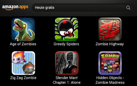 In einem Helloween-Special sind heute 6 Android-Spiele kostenlos im Amazon App-Shop erhältlich. Mit dabei: Top-Spiele-Klassiker wie Zig Zag Zombie, Greedy Spiders oder Zombie Highway.
