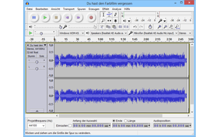 Audacity ist ein Tonstudio für Audiodateien wie MP3 und WAV.