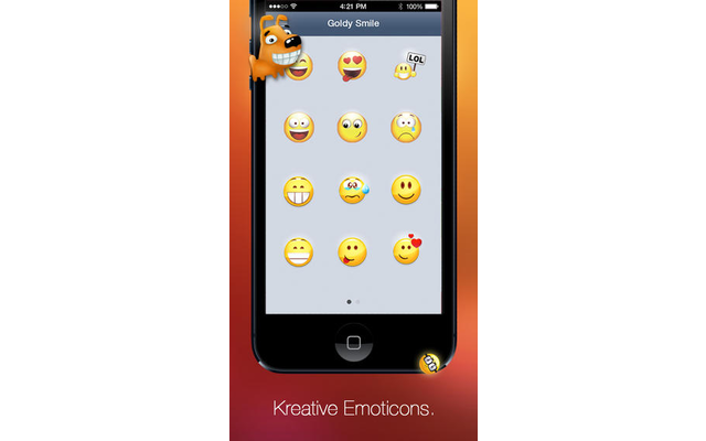 Platz 6 — Emoji: Die App erweitert das iPhone um zusätzliche Smileys und Schriftarten. Die App ist bereits für iOS 7 optimiert, läuft aber bereits auf Geräten mit iOS ab Version 5.0.
