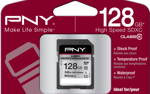 Flash-Medien: SD-Speicherkarte mit Class-10-Tempo von PNY