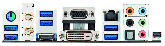 Asus Z87 Expert: Asus integriert auf dem Mainboard Z87 Expert unter anderem eine Thunderbolt-Schnittstelle – sie ist ganz rechts zu sehen.