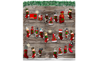 Auch harte Heimwerker mögen Adventskalender. Der Heimwerkermarkt Hornbach spricht seine Bastler mit rauhem Holz und Selbstbauartikeln im weihnachtlichen Rot an. In Arbeitshandschuh, Eimer und Stiefel warten Überraschungen auf die Kunden.