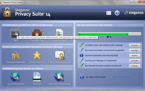 Sicherheits-Tool: Gratis-Lizenz für Steganos Privacy Suite 14