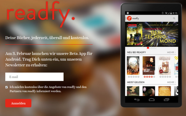 E-Book-App: Readfy startet werbefinanziertes E-Book-Abo