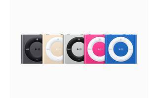 Der iPod Shuffle der 4. Generation in fünf verschiedenen Farben
