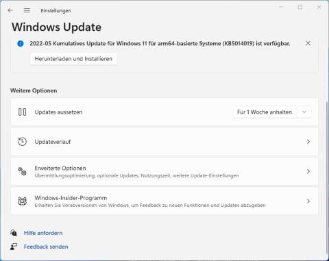 Windows-Update-Einstellungen
