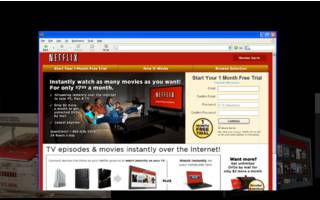 Frühes Streaming-Angebot auf der Netflix-Webseite