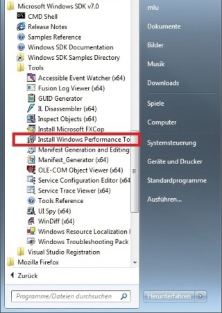 Windows 7 SDK: Das kostenlose Windows Performance
Toolkit hilft dabei, Systembremsen aufzuspüren (Bild 1).