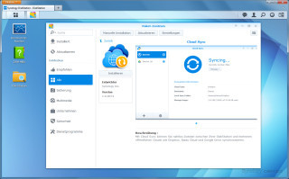 Cloud Sync: Die Anwendung zum Datenabgleich mit Dropbox und Google Drive finden Sie in der Paketverwaltung des Disk Station Managers.
