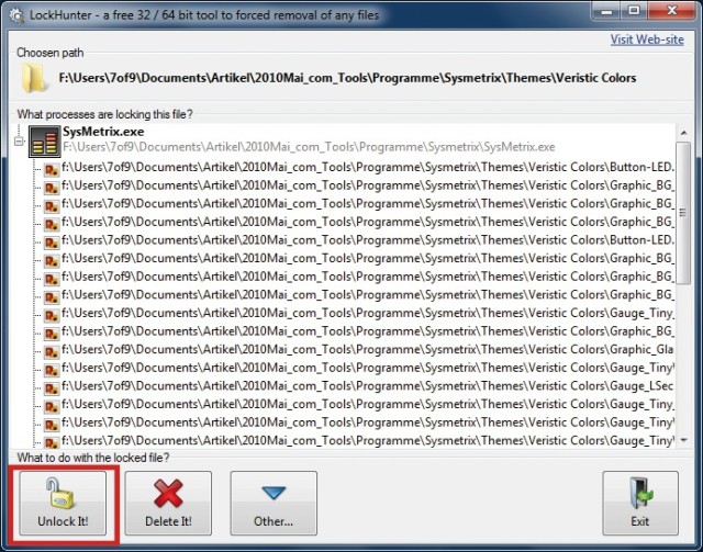 Lockhunter: Windows sperrt oft ohne nachvollziehbaren Grund den Zugriff auf Dateien. Lockhunter entsperrt diese Dateien.