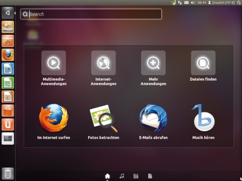 Das Startmenü von Ubuntu heißt Dash: Es enthält alle installierten Anwendungen und präsentiert sich in Ubuntu 11.10 übersichtlicher und in einem schickeren Design (Bild 1).