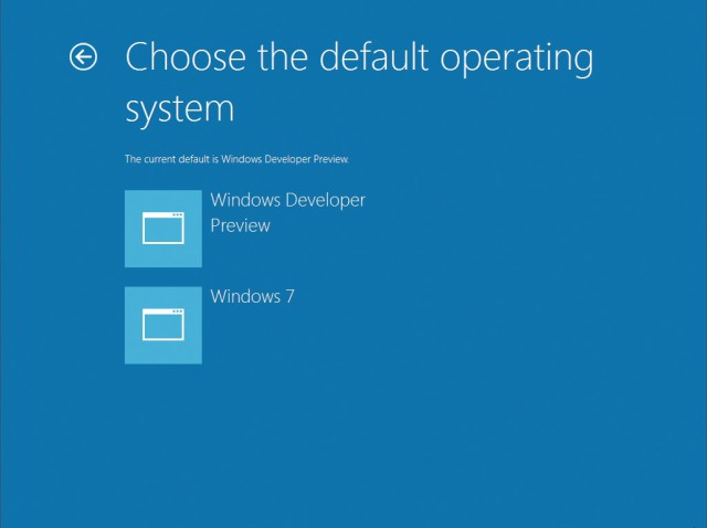 Boot-Manager von Windows 8: Hier legen Sie auf einfache Weise fest, welches Betriebssystem standardmäßig starten soll (Bild D).