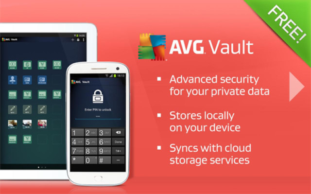 Die kostenlose App AVG Vault ist ein mobiler Datentresor für Smartphones und Tablets. Persönliche Daten wie Kreditkarteninfos, Dokumente und Bilder werden auf dem Gerät verschlüsselt abgelegt.