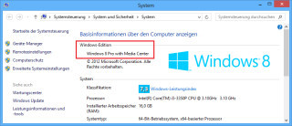Welche Windows-8-Version nutze ich? Mit [Windows Pause] erfahren Sie, welches Windows bei Ihnen läuft. In deisem Beispiel läuft Windows 8 – das noch eineinhalb Jahre lang mit Sicherheitsupdates versorgt wird.