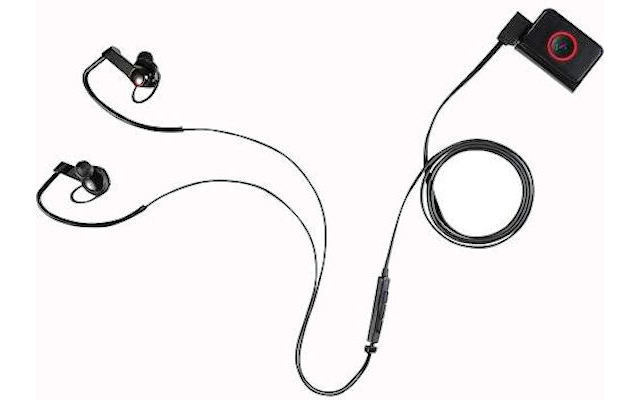 Der Fitness-Kopfhörer LG Heart Rate Earphones dient nicht nur als Freisprecheinheit und der Musikberieselung sondern misst während der Trainingseinheiten auch den Puls.