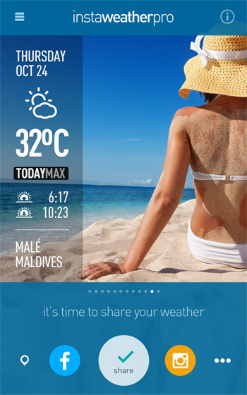 InstaWeather PRO: Die Android-App versieht Ihre Bilder mit aktuellen Wetterinformationen.