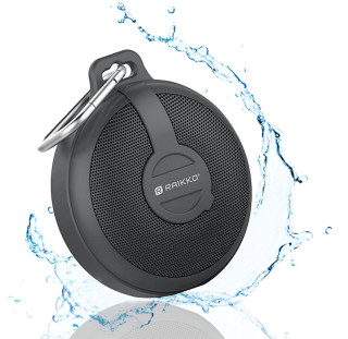 Raikko Bass Disc: Das Gehäuse des Bluetooth-Lautsprechers ist staub- und spritzwassergeschützt. Das Untertauchen im Wasser verträgt die Bass Disc allerdings nicht.