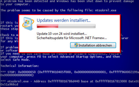 Ein Windows-Update des letzten "Patch-Dienstag" sorgte bei vielen PC-Anwendern für Blue Screens und Systemabstürze. Nun rät Microsoft das Update wieder zu deinstallieren.