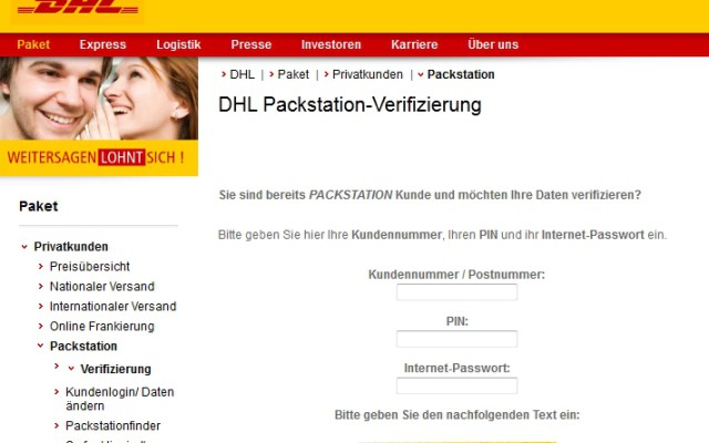 Warnung vor DHL-Phishing-E-Mails