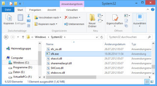 Überall verfügbar: Wenn Sie die Datei „sfk.exe“ im „System32“-Verzeichnis des Windows-Ordners ablegen, dann steht Swiss File Knife auf der Kommandozeile immer zur Verfügung.