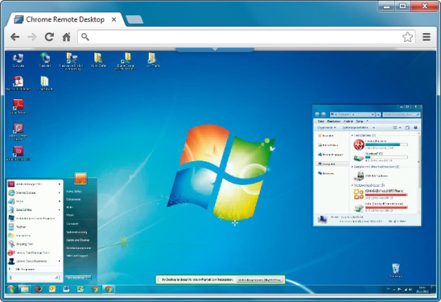 Chrome Remote Desktop: Die App ermöglicht die Fernbedienung eines PCs per Browser. Das funktioniert mit Windows, Linux und Mac OS.
