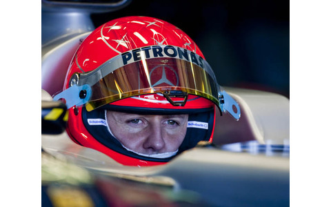 Schumacher im Formel1-Wagen