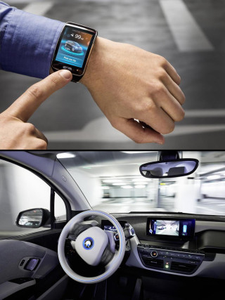 Smartwatch Befehl Autonomes Einparken BMW