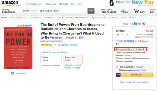 Amazon Screenshot Buch End of Power