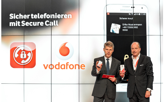 Secusmart und Vodafone präsentieren die Smartphone-App Secure Call.