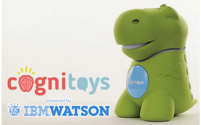 Der CogniToys Dino nutzt IBM Watson, um Fragen von Kindern zu beantworten
