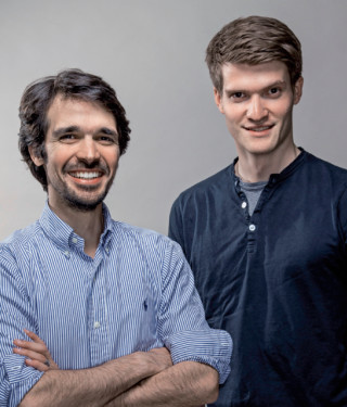 Ali Jelveh, Chief Revolutionary Officer, und Christopher Blum, Software-Entwickler bei Protonet