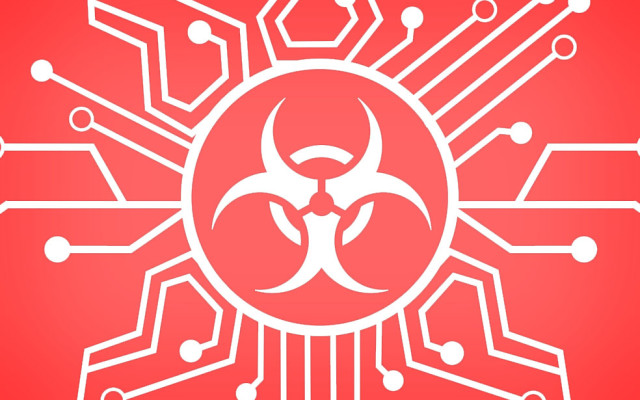 Virus Malware Schaltkreis