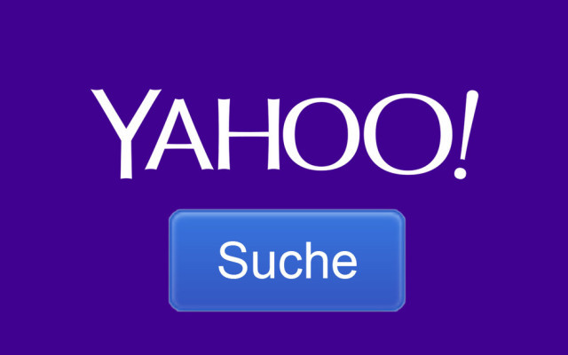 Yahoo Suche mit Logo