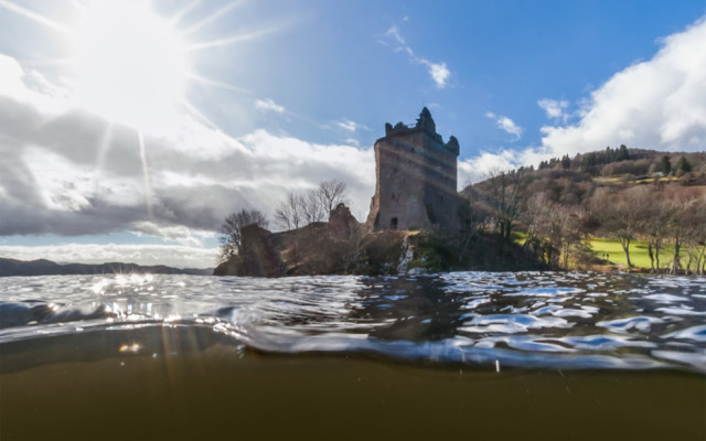 Loch Ness Aufnahmen Urquhart Castle