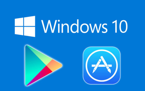 Windows 10 mit Google Play und Apple App Store
