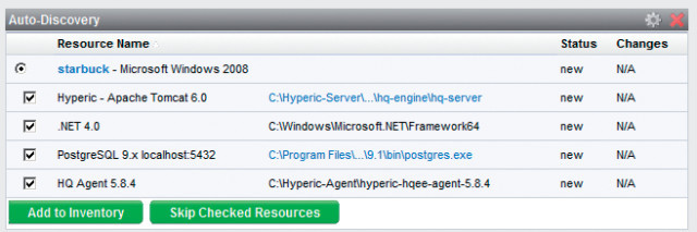 VMware Hyperic: Manche Überwachungslösungen, beispielsweise Hyperic, setzen auf zusätzliche Agent-Software.