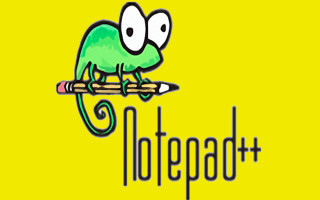 Notepad++ Logo in gelb