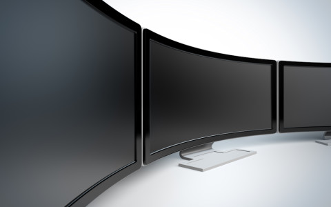 Curved Display - Gebogener Monitor
