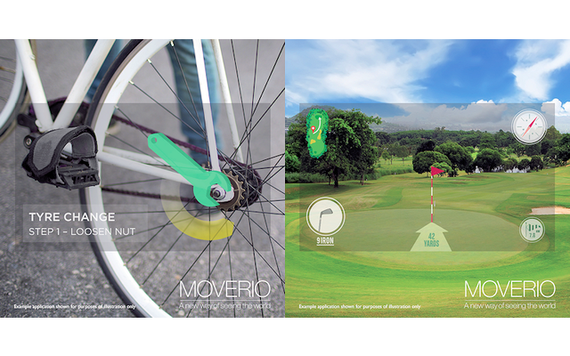 ... während andere Augmented-Reality-Anwendungen Tipps zur Fahrradreparatur oder auch zum richtigen Golfabschlag liefern.