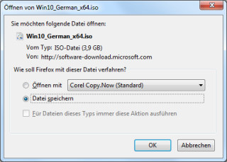 Windows 10 als ISO downloaden