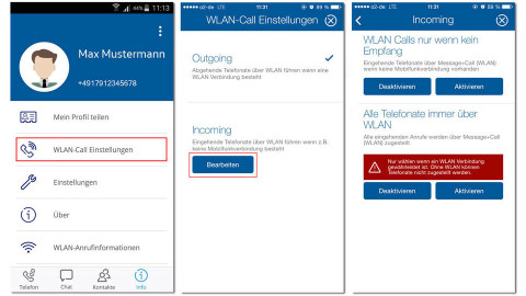 o2 Message+Call: Die App ermöglicht per WLAN Auslands-Telefonate zu Inlands-Preisen.