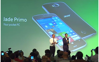 Acer zeigt Windows 10 Continuum - Acer hat auf der IFA 2015 sein neues Windows-10-Smartphones Jade Primo präsentiert.