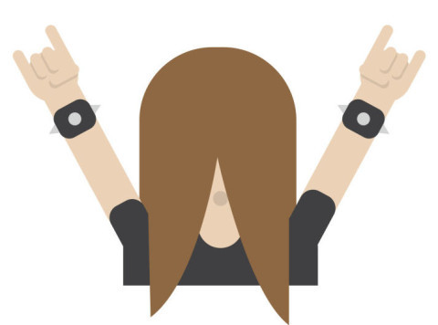 Finland-Emoji Headbanger