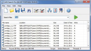 LAN Search Pro: Das Tool sucht rechnerübergreifend nach Dateien.