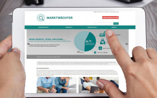 www.marktwaechter.de auf Tablet
